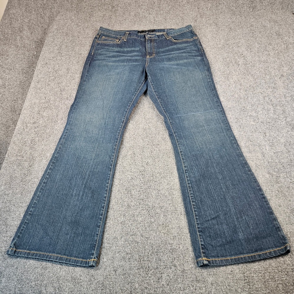 Calvin Klein Jeans Womens 14x30 Blue Flare Leg Denim Mid Rise Medium Wash